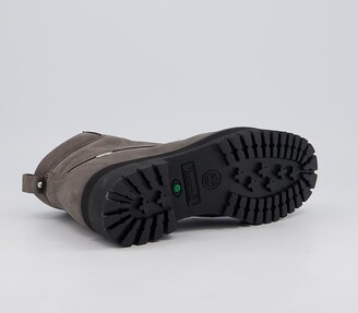 6 inch stack boots light brown nubuck