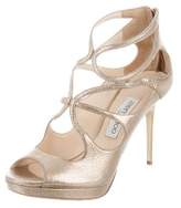 Thumbnail for your product : Jimmy Choo Metallic Caged Pumps