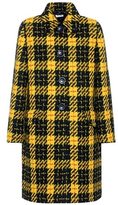 Miu Miu Manteau en tweed de laine à carreaux