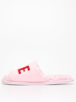 Thumbnail for your product : Very Love Slogan Slipper Set Pink