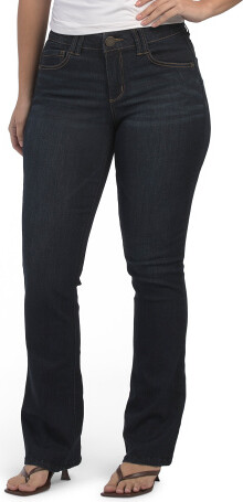 TJMAXX Ab Tech Mid Rise Bootcut Jeans For Women, Spandex/Cotton/Polyester