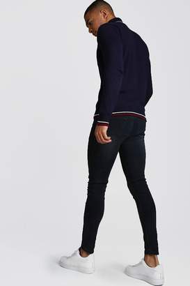 boohoo Roll Neck Jumper With Tipping