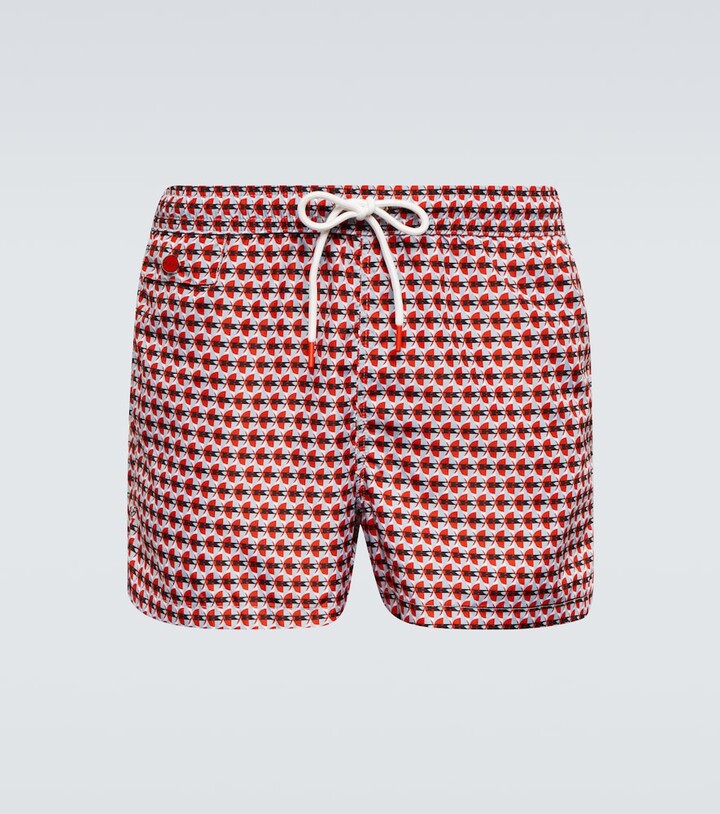 Kiton Printed swim shorts