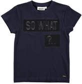 Thumbnail for your product : Molo Rino So What Jersey Tee, Navy, Size 4-12