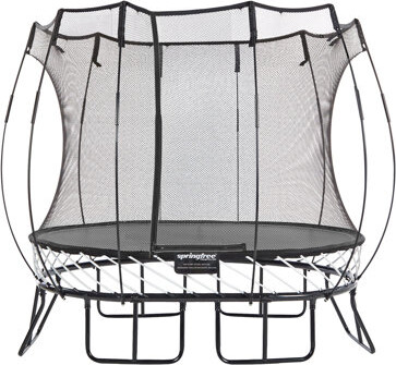SpringfreeTrampoline Springfree Compact Backyard Oval Trampoline w/ FlexiNet and Soft Edge