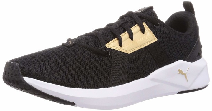 puma black rose gold shoes