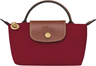 LONGCHAMP Le Pliage Pouch with Handle (Red)