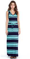 Thumbnail for your product : Bobi Light Weight Jersey Striped Maxi Dress