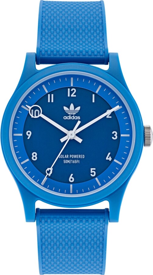 adidas Unisex Solar Project One Blue Resin Strap Watch 39mm