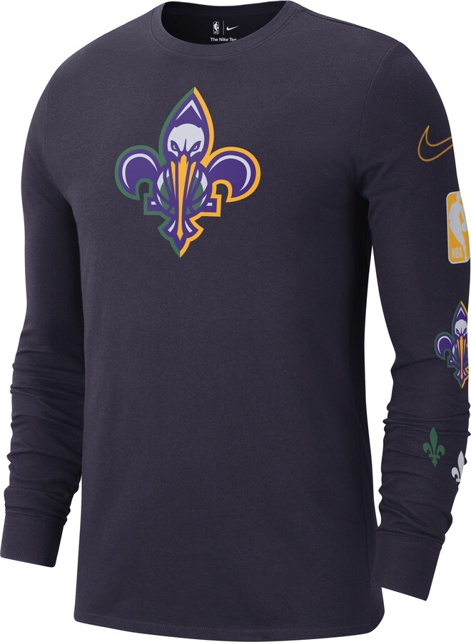 Men's Nike Red New Orleans Pelicans Long Sleeve Performance Shooting Shirt