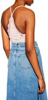 Thumbnail for your product : Topshop Lace Trim Strappy Rib Bodysuit