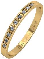 Thumbnail for your product : Love DIAMOND Personalised 9ct Gold 5 Point Diamond 2.5mm Wedding Band