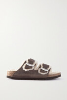 Thumbnail for your product : Birkenstock Arizona Shearling-lined Suede Sandals
