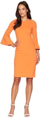 Calvin Klein Bell Sleeve Sheath Dress CD8C133E Women's Dress