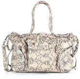 Thumbnail for your product : Kelly Snake-Embossed Leather Baby Bag