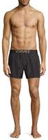 Thumbnail for your product : Versace Logo Band Swim Trunks