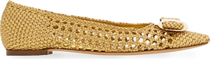 Ferragamo Women's Gold Shoes | ShopStyle