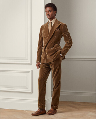 Men's Brown Velvet Trousers