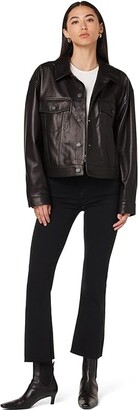 Hudson Barbara High-Rise Bootcut Crop in Black (Black) Women's Jeans