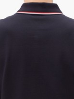 Thumbnail for your product : Moncler Logo-applique Cotton-pique Polo Shirt - Navy