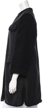 Chanel Metallic Knee-Length Coat
