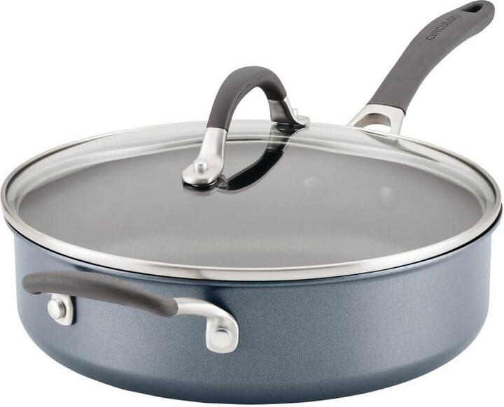 Circulon A1 Series 5 qt. Aluminum Saute Pan in Graphite with Lid