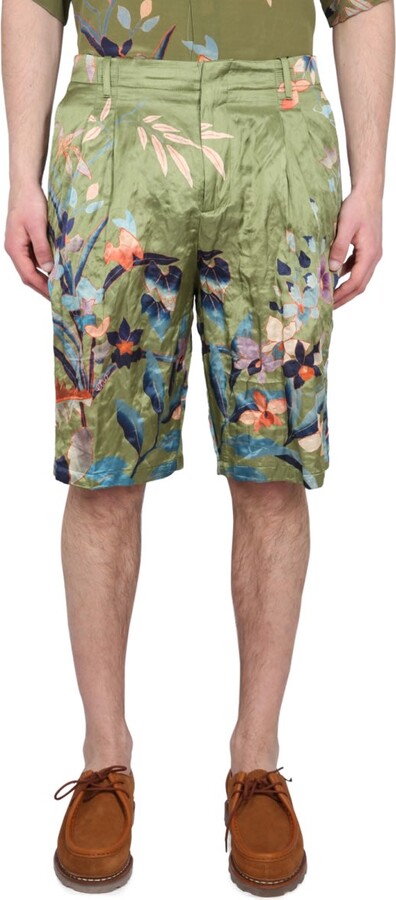 Etro Bermuda Shorts With Floral Print