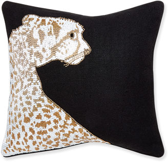 Jonathan Adler Animalia Beaded Leopard Throw Pillow