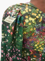 Thumbnail for your product : Natasha Zinko Off-shoulder Floral-print Satin Dress - Multi