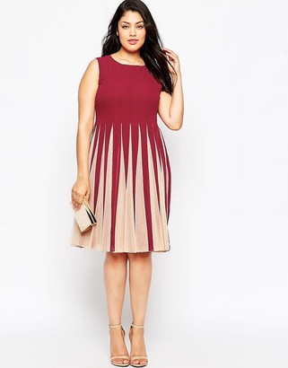 ASOS Curve CURVE Fit & Flare Dress with Insert