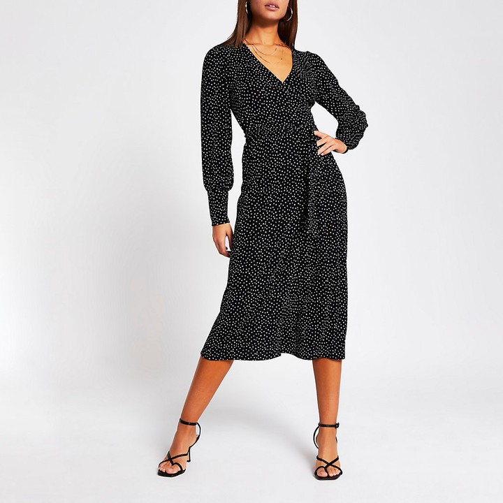 river island wrap dress