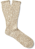 Thumbnail for your product : Anonymous Ism Marled Cotton-Blend Socks