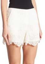 Thumbnail for your product : Trina Turk Compay Scalloped Lace Shorts