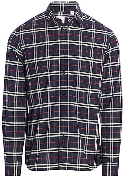 burberry blue plaid shirt