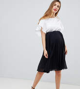 Thumbnail for your product : ASOS Maternity DESIGN Maternity pleated midi skirt