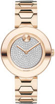 Thumbnail for your product : Movado 32mm BOLD Crystal Bracelet Watch, Carnation