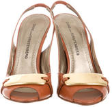 Thumbnail for your product : Diane von Furstenberg Leather Slingback Pumps
