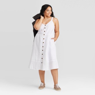 universal thread button down dress
