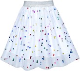 Thumbnail for your product : Sunny Fashion Girls Skirt Rainbow Unicorn Sequin Sparkling Tutu Dancing Age 2-3 Years
