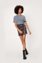 Thumbnail for your product : Nasty Gal Womens Tie Dye Mesh Ruffle Mini Skirt - Multi - 4