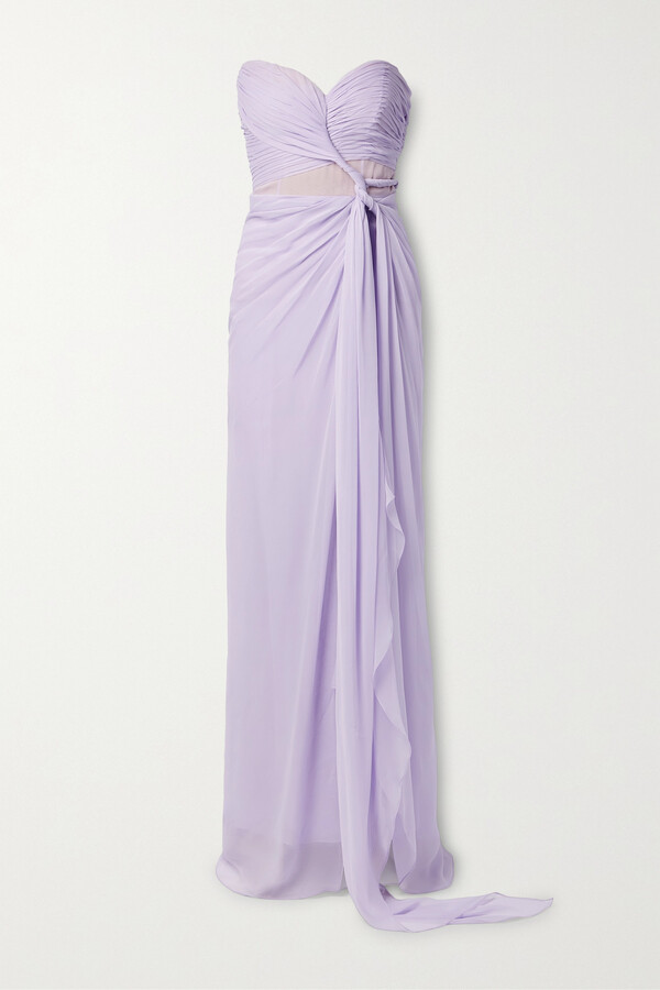 Gucci Pink Silk Bloom Dress - ShopStyle