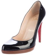 Thumbnail for your product : Christian Louboutin Patent Leather Semi Pointed-Toe Pumps