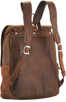 Thumbnail for your product : Frye Oliver Distressed Leather Buckle Backpack, Brown