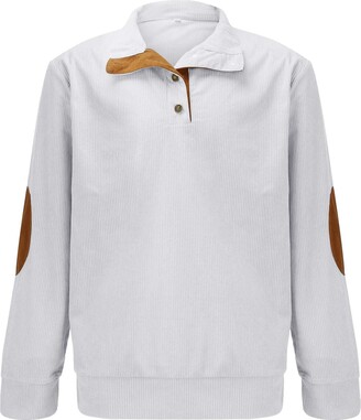 chongfeng Sweatshirt Men\'S Casual Zippered Collar Flag Printed Long Sleeve  Sweatshirts Pullover (A7-Navy - ShopStyle