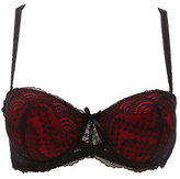 Thumbnail for your product : Charlotte Russe Contrast Lace Convertible Push-Up Bra