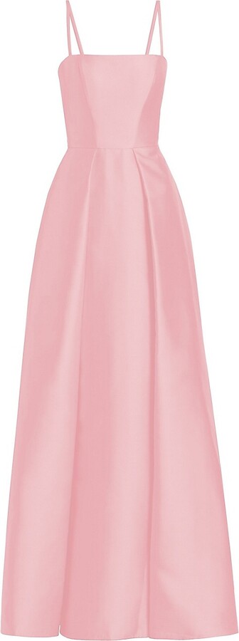 Vera Wang Bride Women's Diane Satin Fit-and-Flare Gown Sweet