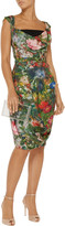 Thumbnail for your product : Vivienne Westwood Sequined floral-print chiffon corset dress