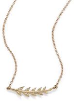 Thumbnail for your product : Mizuki Sea of Beauty Diamond & 14K Yellow Gold Branch Necklace