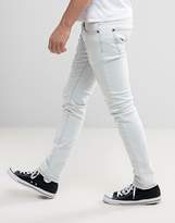Thumbnail for your product : Liquor N Poker Slim Distressed Jeans in Bleach Stonewash Blue