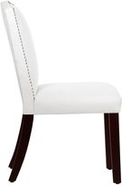 Thumbnail for your product : Skyline Furniture Made to Order Nail Button Arched Dining Chair in Velvet White